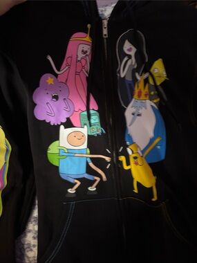Adventure Time Black Hoodie with Tags